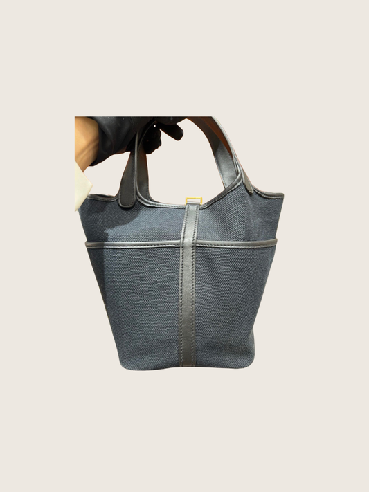 Hermes Picotin 18 Cargo Black GHW - Full set