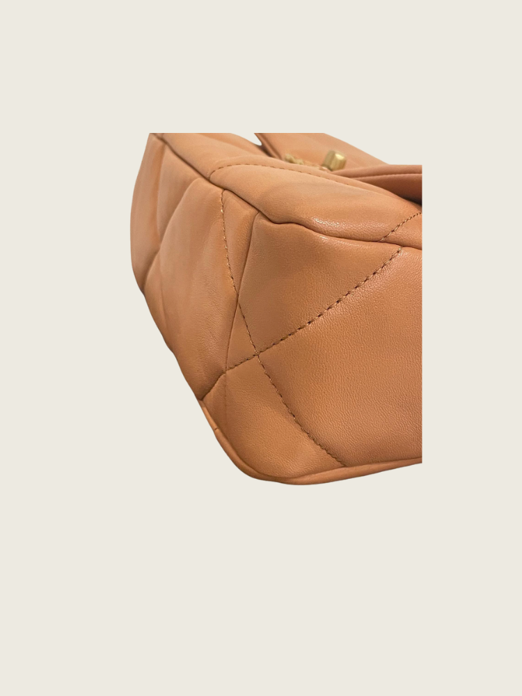 Chanel 19 leather Handbag - Tan! Excellent Condition!