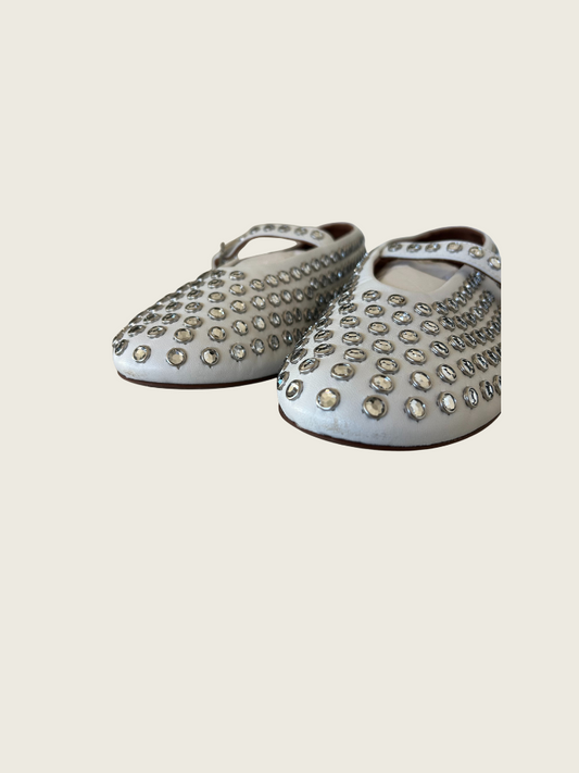 ALAIA strass lambskin ballet flats - Size 41 - Mint Condition