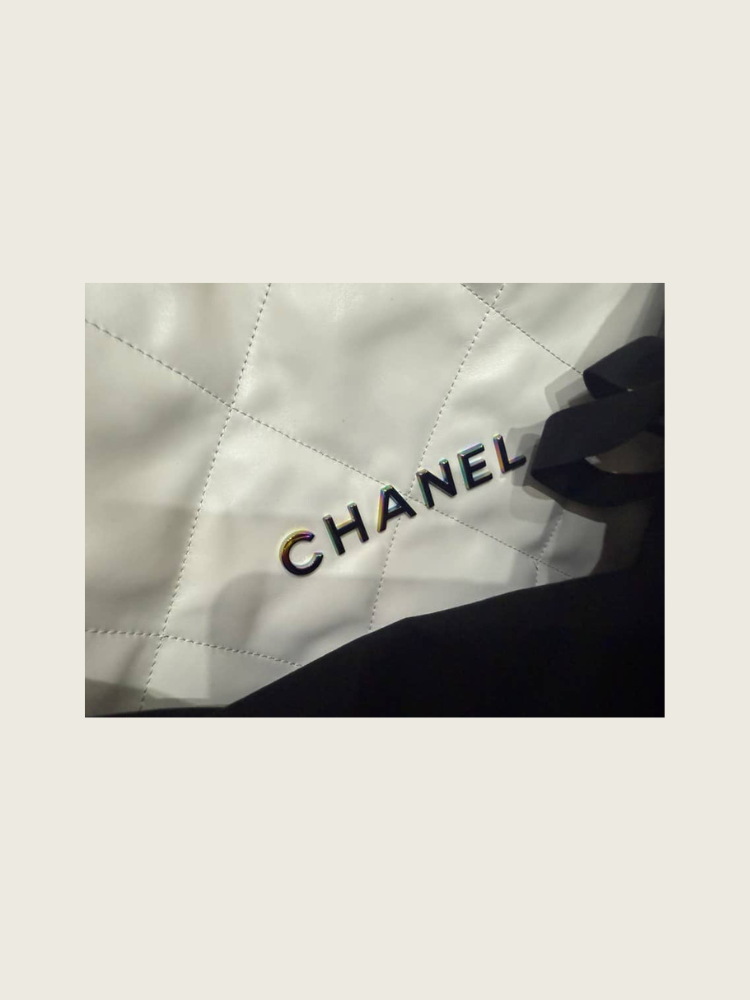 Chanel Small 22 - White - Excellent Condition