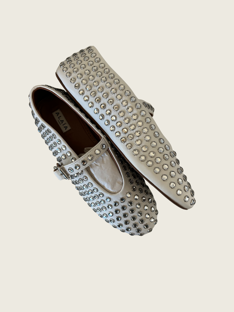 ALAIA strass lambskin ballet flats - Size 41 - Mint Condition