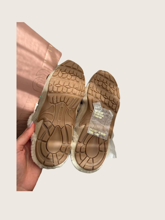 MIU MIU x NB Shearling Suede Mules - Size 36 - Excellent Condition