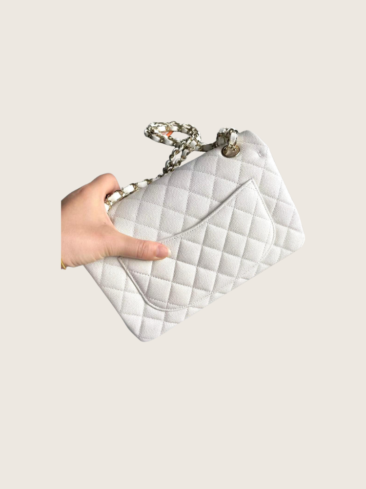 Chanel - Small White Flap - Excellent Condition