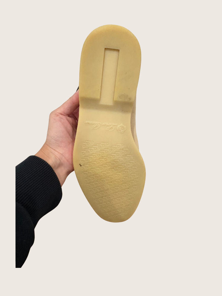 Loro Piana Summer Charm Walk Loafers - Sandstone - Size 38 - Good Condition