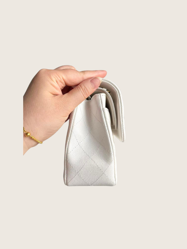 Chanel - Small White Flap - Excellent Condition