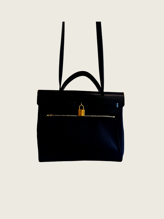 Hermes Herbag 31 - Bleu Marine - Excellent Condition