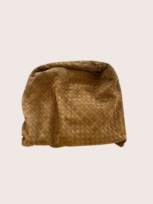 Bottega Veneta - Large Hope Intrecciato Suede Shoulder bag - Brown