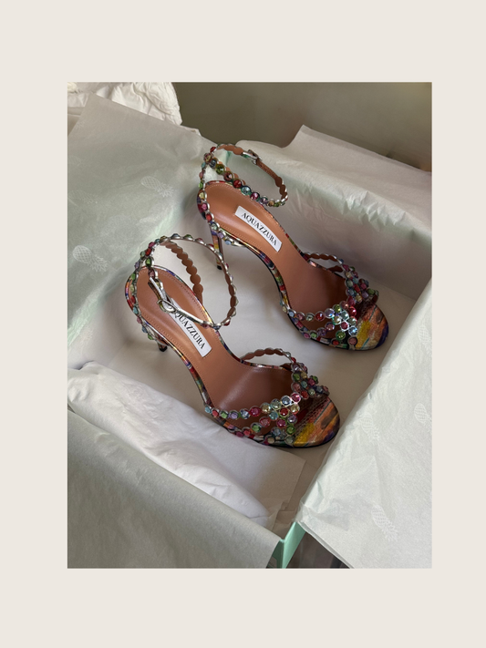 Aquazzura Tequila 105 heels in size 38 - Excellent Condition