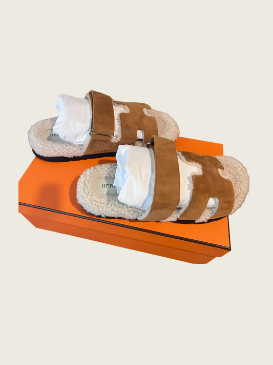 Hermes Shearling Chypre - Excellent Condition - Size 41