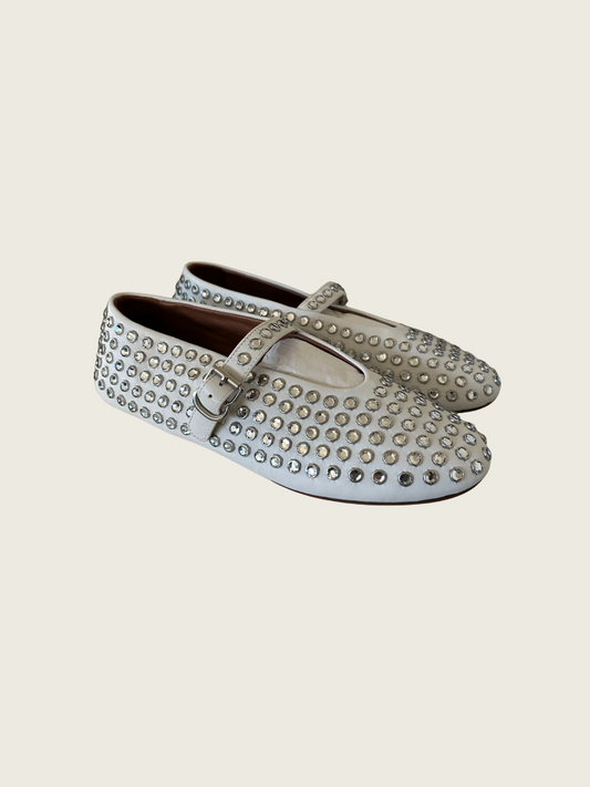 ALAIA strass lambskin ballet flats - Size 41 - Mint Condition