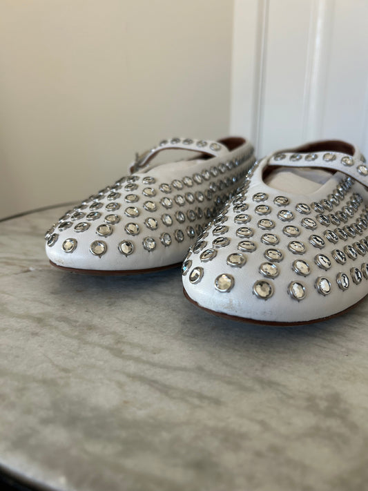ALAIA strass lambskin ballet flats - Size 41 image 1