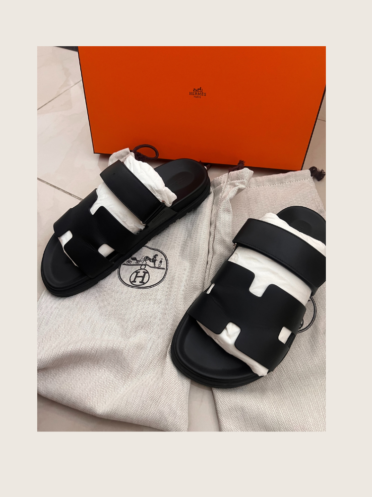 Hermes Chypre Men's Black - 42.5 - good condition