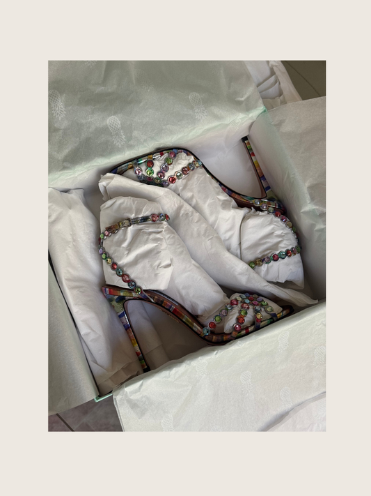 Aquazzura Tequila 105 heels in size 38 - Excellent Condition