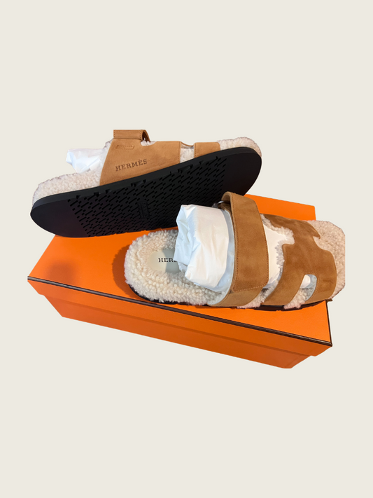 Hermes Shearling Chypre - Excellent Condition - Size 41