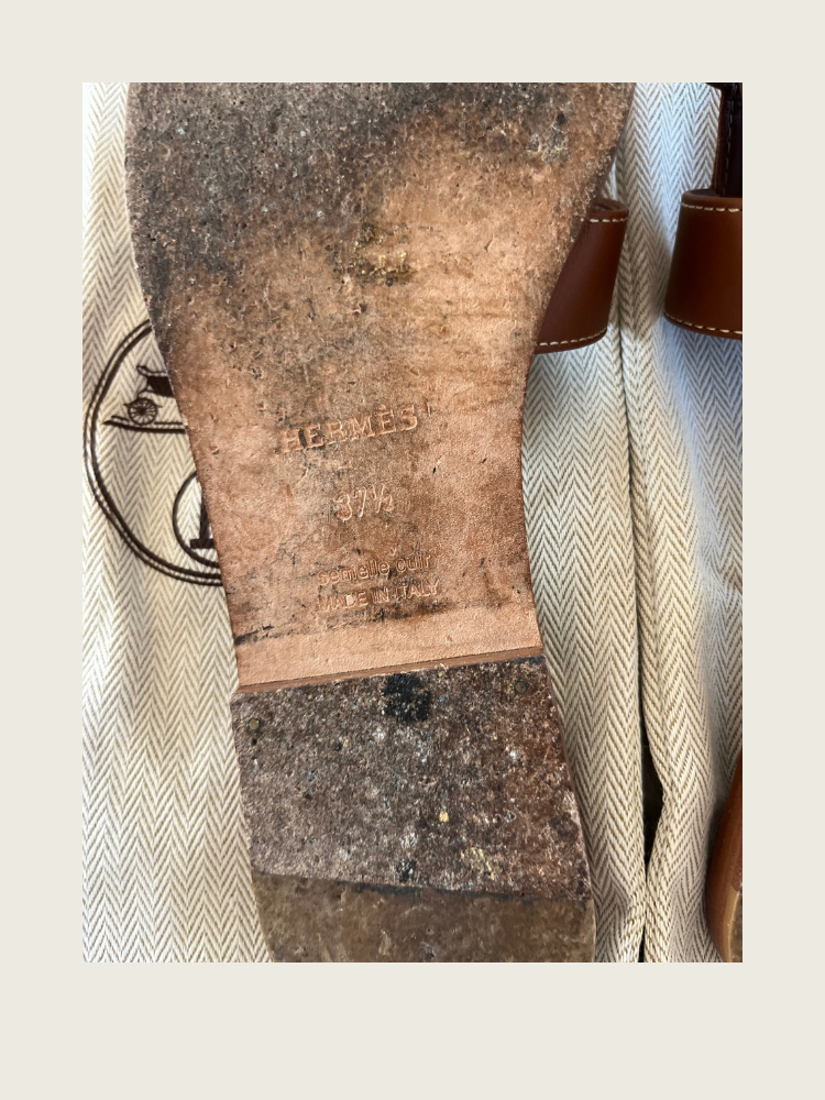 Hermes Oran - size 37.5 - Good Condition