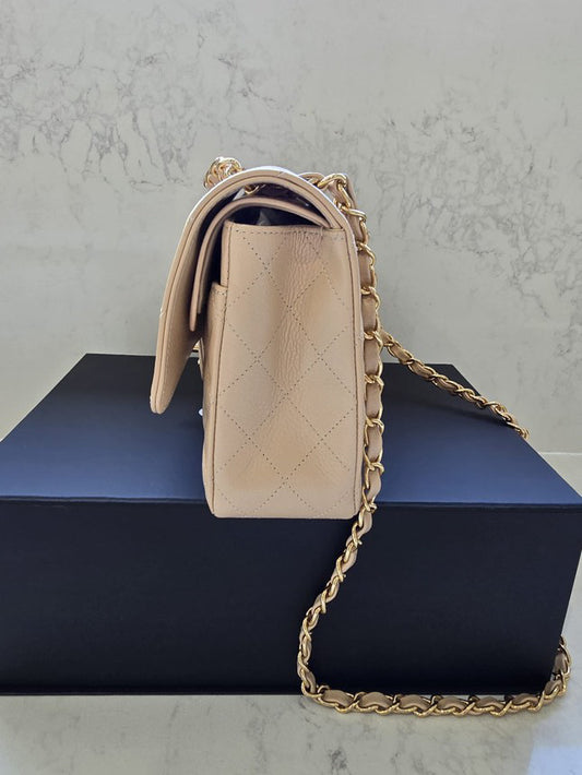 CHANEL NUDE FLAP BAG - 99%  BRAND NEW FULL SET 2021 image 1
