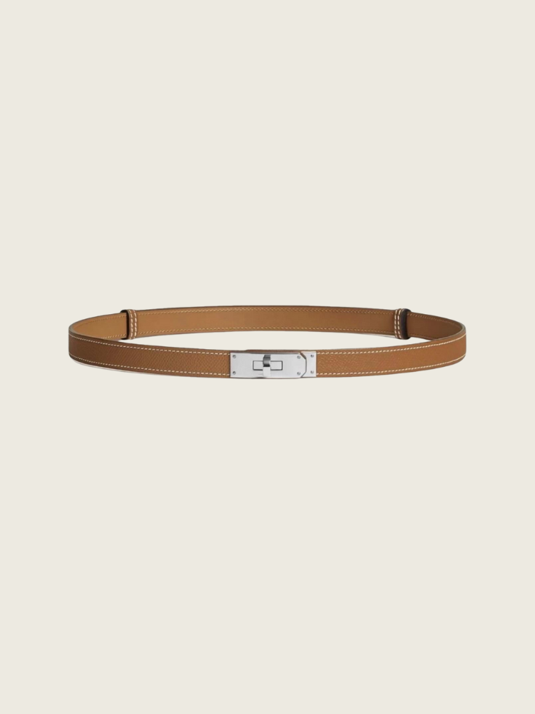 HERMES Kelly 18 Belt - Silver - Excellent Condition