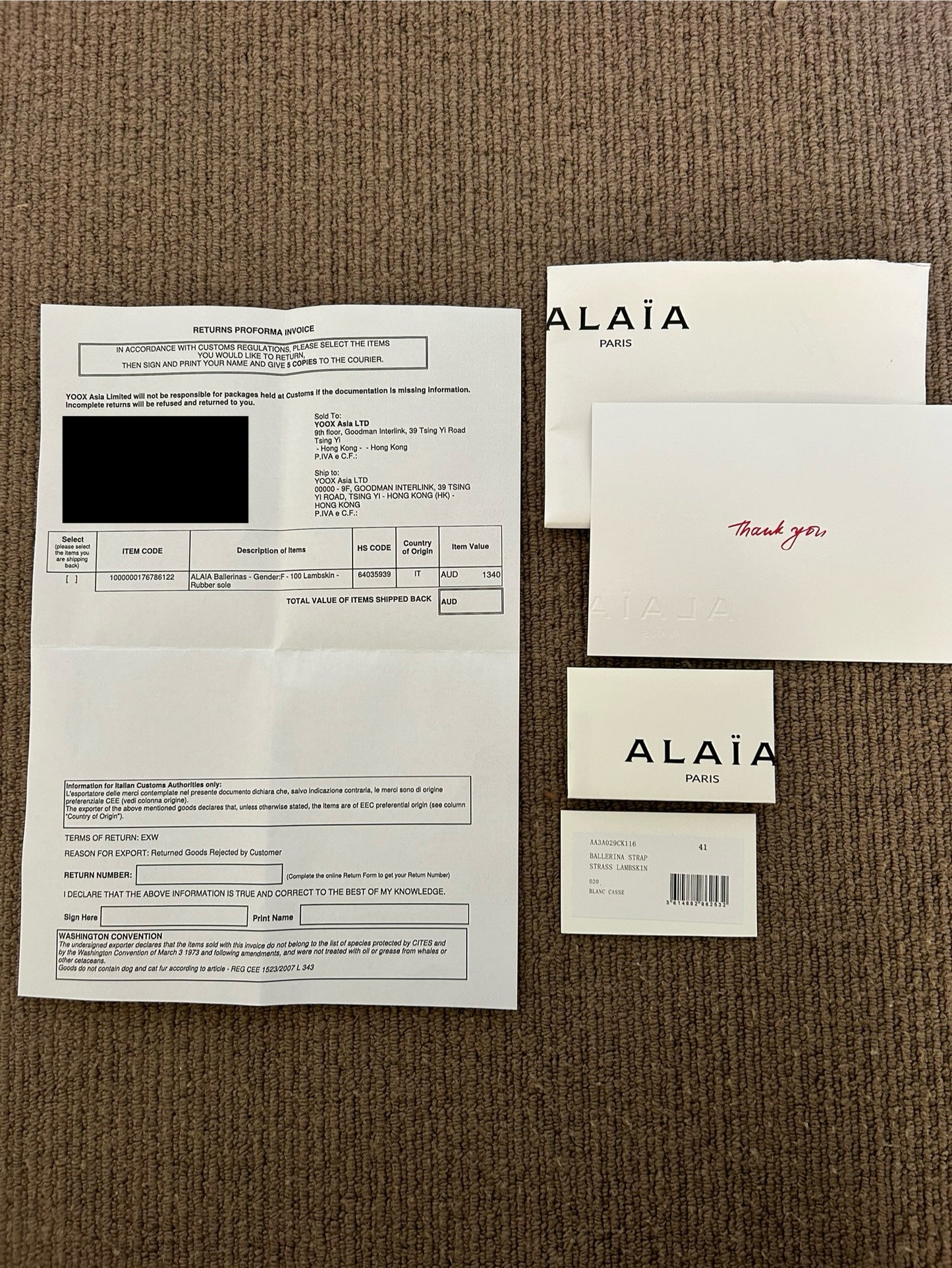 ALAIA strass lambskin ballet flats - Size 41 image 3